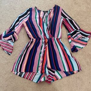 Striped romper